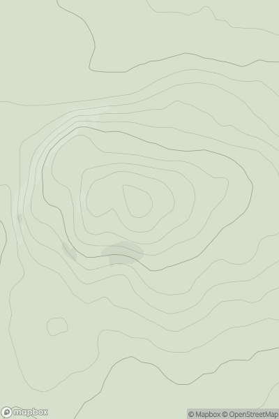 Thumbnail image for Knockroe [Galty Mountains] showing contour plot for surrounding peak